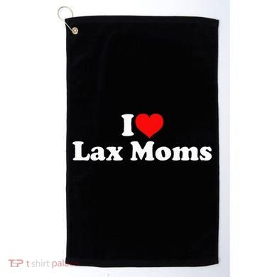 I Love Lax Moms Golf Towel