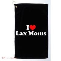 I Love Lax Moms Golf Towel thumb 0