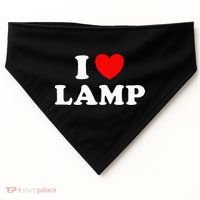 I Love Lamp Funny Light Shade Lampshade Candle Lantern Moth USA-Made Doggie Bandana thumb 0