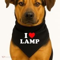I Love Lamp Funny Light Shade Lampshade Candle Lantern Moth USA-Made Doggie Bandana thumb 1