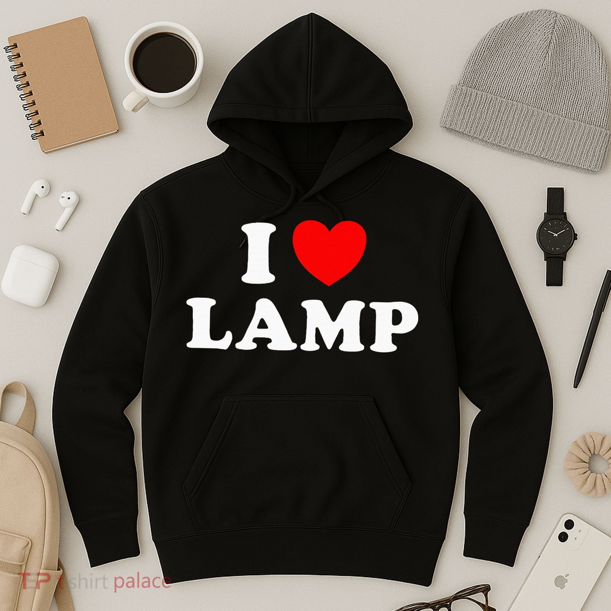 I Love Lamp Funny Light Shade Lampshade Candle Lantern Moth Hoodie