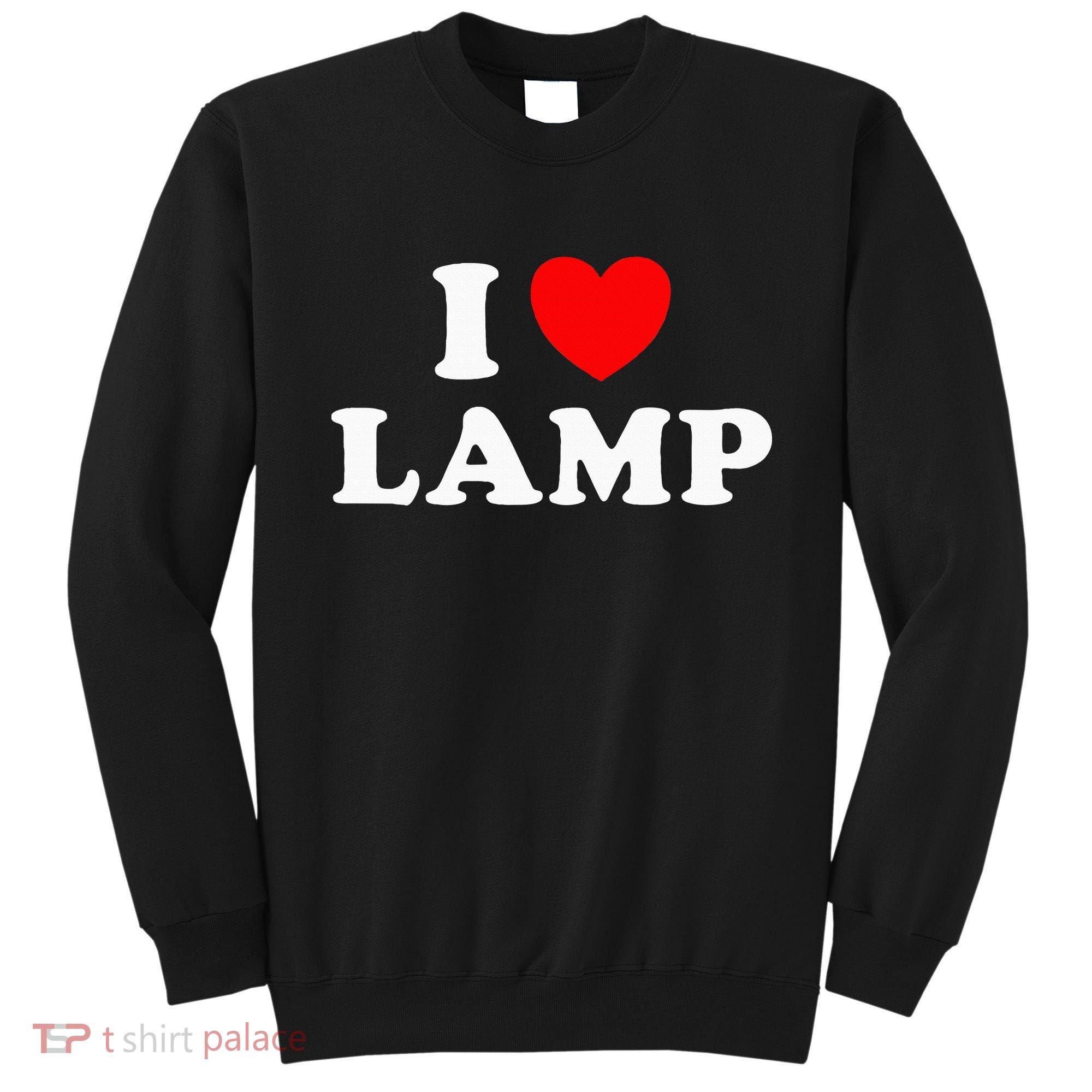 I Love Lamp Funny Light Shade Lampshade Candle Lantern Moth Sweatshirt
