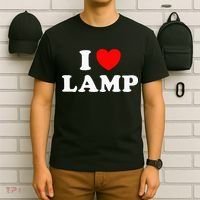 I Love Lamp Funny Light Shade Lampshade Candle Lantern Moth T-Shirt thumb 6