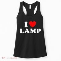 I Love Lamp Funny Light Shade Lampshade Candle Lantern Moth Women's Tank Top thumb 0
