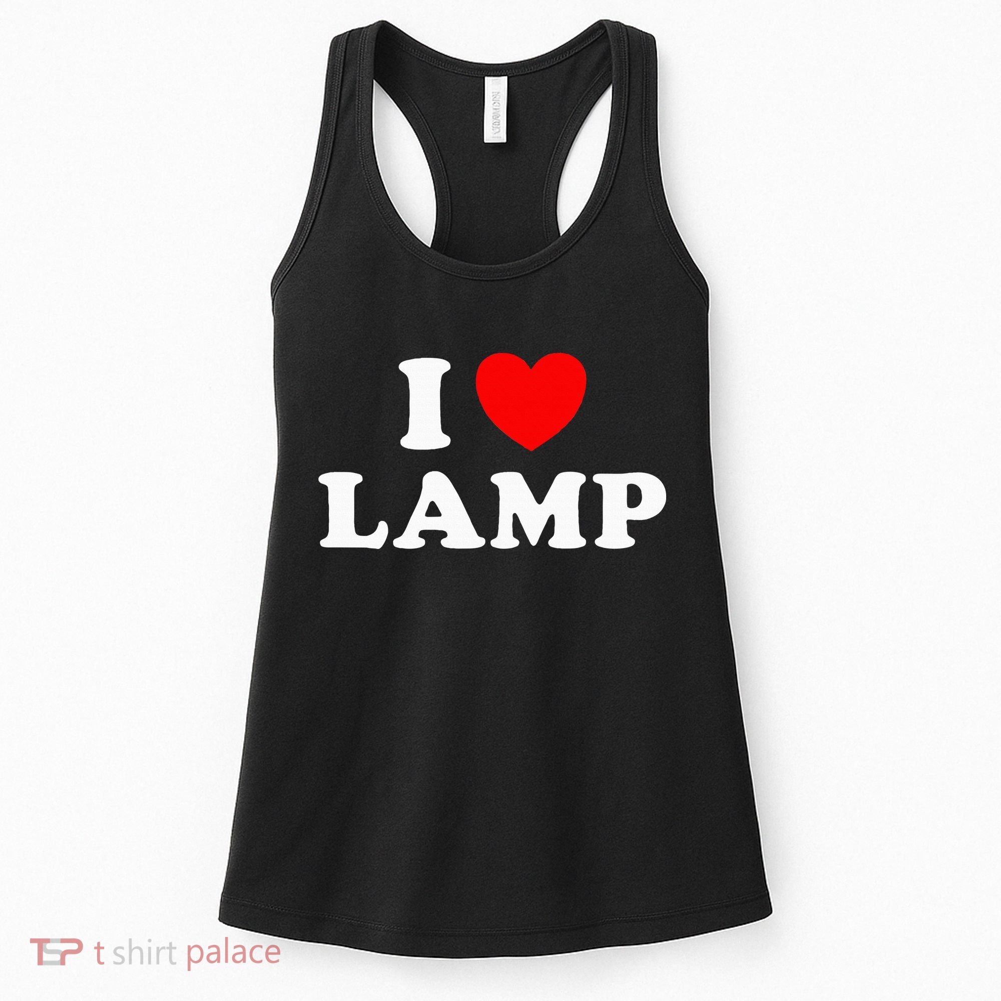 I Love Lamp Funny Light Shade Lampshade Candle Lantern Moth Women's Tank Top