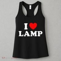 I Love Lamp Funny Light Shade Lampshade Candle Lantern Moth Women's Tank Top thumb 3