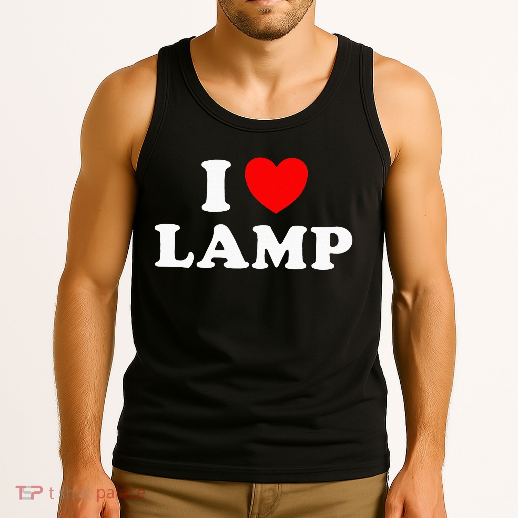 I Love Lamp Funny Light Shade Lampshade Candle Lantern Moth Tank Top