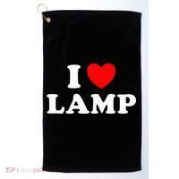 I Love Lamp Funny Light Shade Lampshade Candle Lantern Moth Golf Towel thumb 0