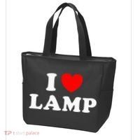 I Love Lamp Funny Light Shade Lampshade Candle Lantern Moth Tote Bag thumb 3