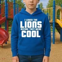 I Loved Lions Before They Were Cool Funny Kids Hoodie thumb 2