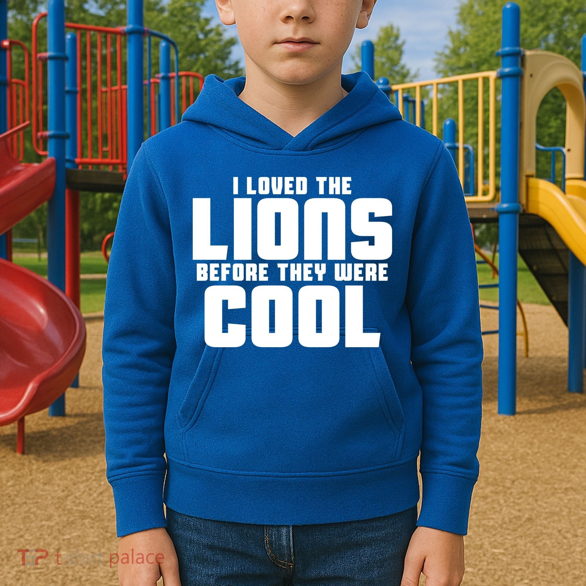 I Loved Lions Before They Were Cool Funny Kids Hoodie