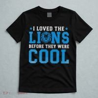 I Loved Lions Before They Were Cool Funny Football Fan Lion T-Shirt thumb 5