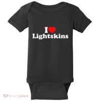 I Love Lightskins Baby Bodysuit thumb 0