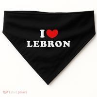 I Love Lebron I Heart Lebron USA-Made Doggie Bandana thumb 0