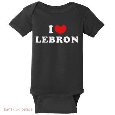 I Love Lebron I Heart Lebron Baby Bodysuit