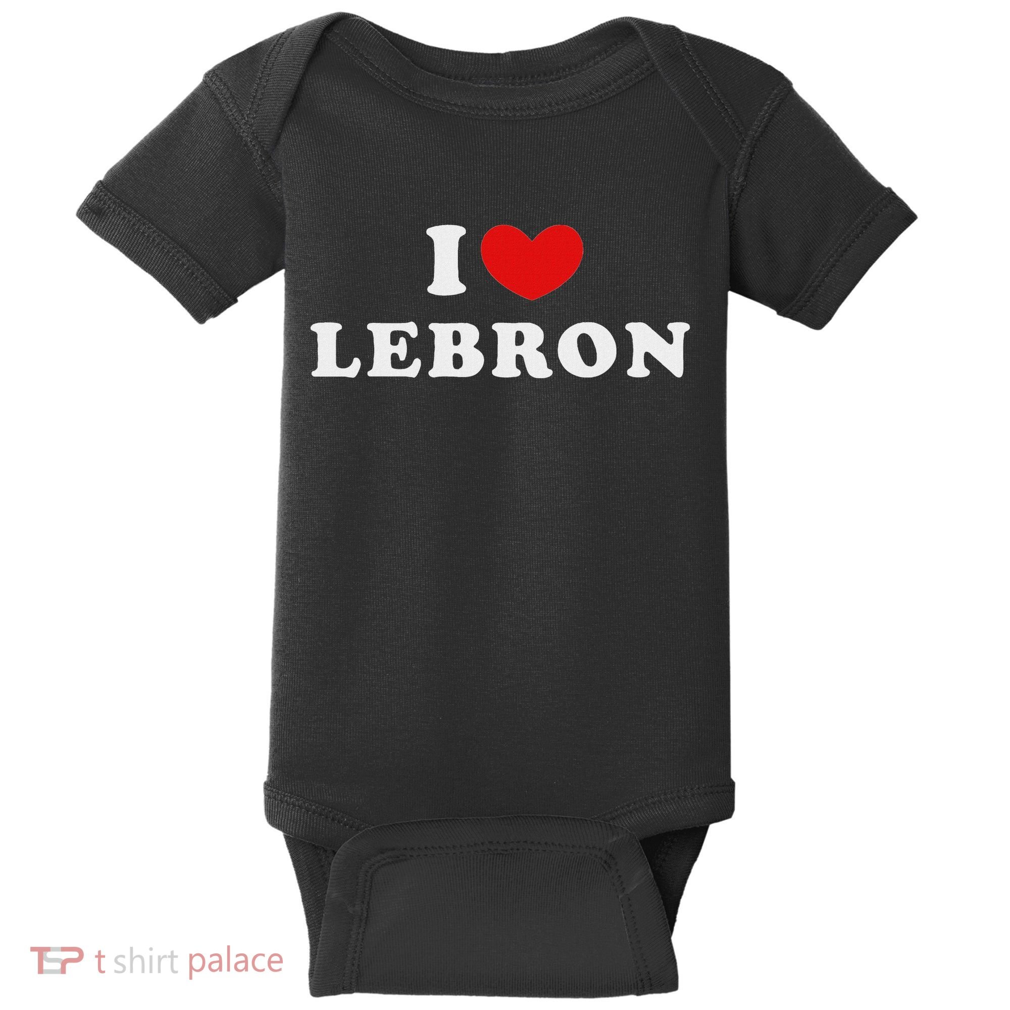 I Love Lebron I Heart Lebron Baby Bodysuit