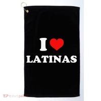 I Love Latinas I Heart Latinas Golf Towel thumb 0