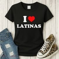 I Love Latinas I Heart Latinas Women's T-Shirt thumb 3