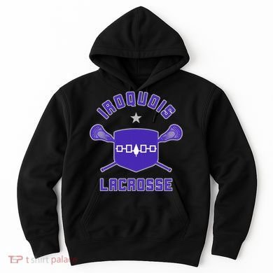 Iroquois Lacrosse Lax Sticks & Flag Hoodie