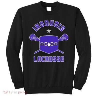 Iroquois Lacrosse Lax Sticks & Flag Sweatshirt