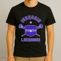 Iroquois Lacrosse Lax Sticks & Flag T-Shirt thumb 3