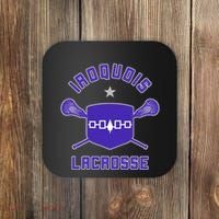 Iroquois Lacrosse Lax Sticks & Flag Coaster thumb 0