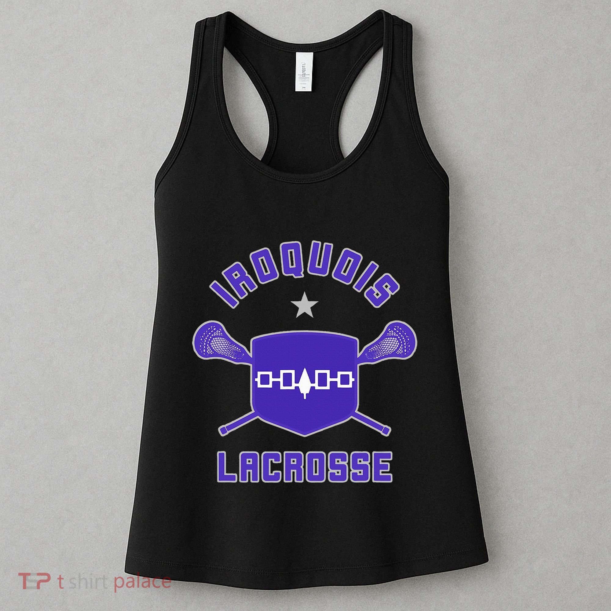 Iroquois Lacrosse Lax Sticks & Flag Women's Tank Top