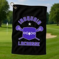 Iroquois Lacrosse Lax Sticks & Flag Golf Towel thumb 1