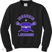 Iroquois Lacrosse Lax Sticks & Flag Kids Sweatshirt thumb 0