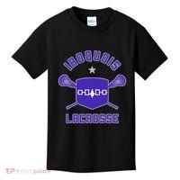 Iroquois Lacrosse Lax Sticks & Flag Kids T-Shirt thumb 0