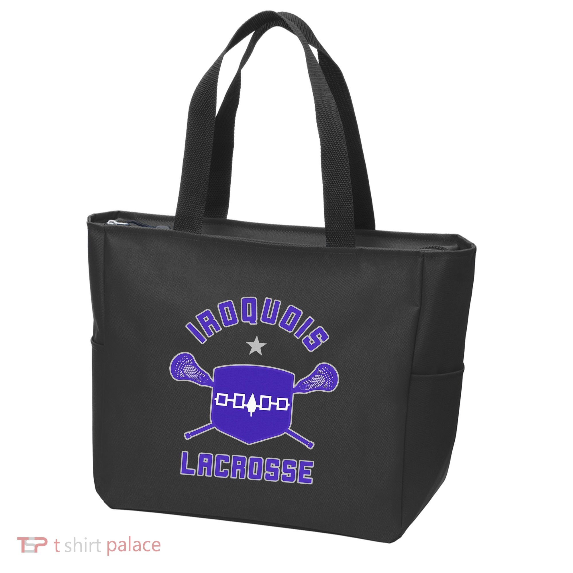 Iroquois Lacrosse Lax Sticks & Flag Tote Bag