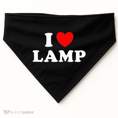 I Love Lamp Funny quotes  USA-Made Doggie Bandana