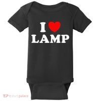 I Love Lamp Funny quotes  Baby Bodysuit thumb 0