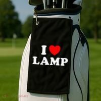 I Love Lamp Funny quotes  Golf Towel thumb 2