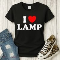 I Love Lamp Funny quotes  Women's T-Shirt thumb 3