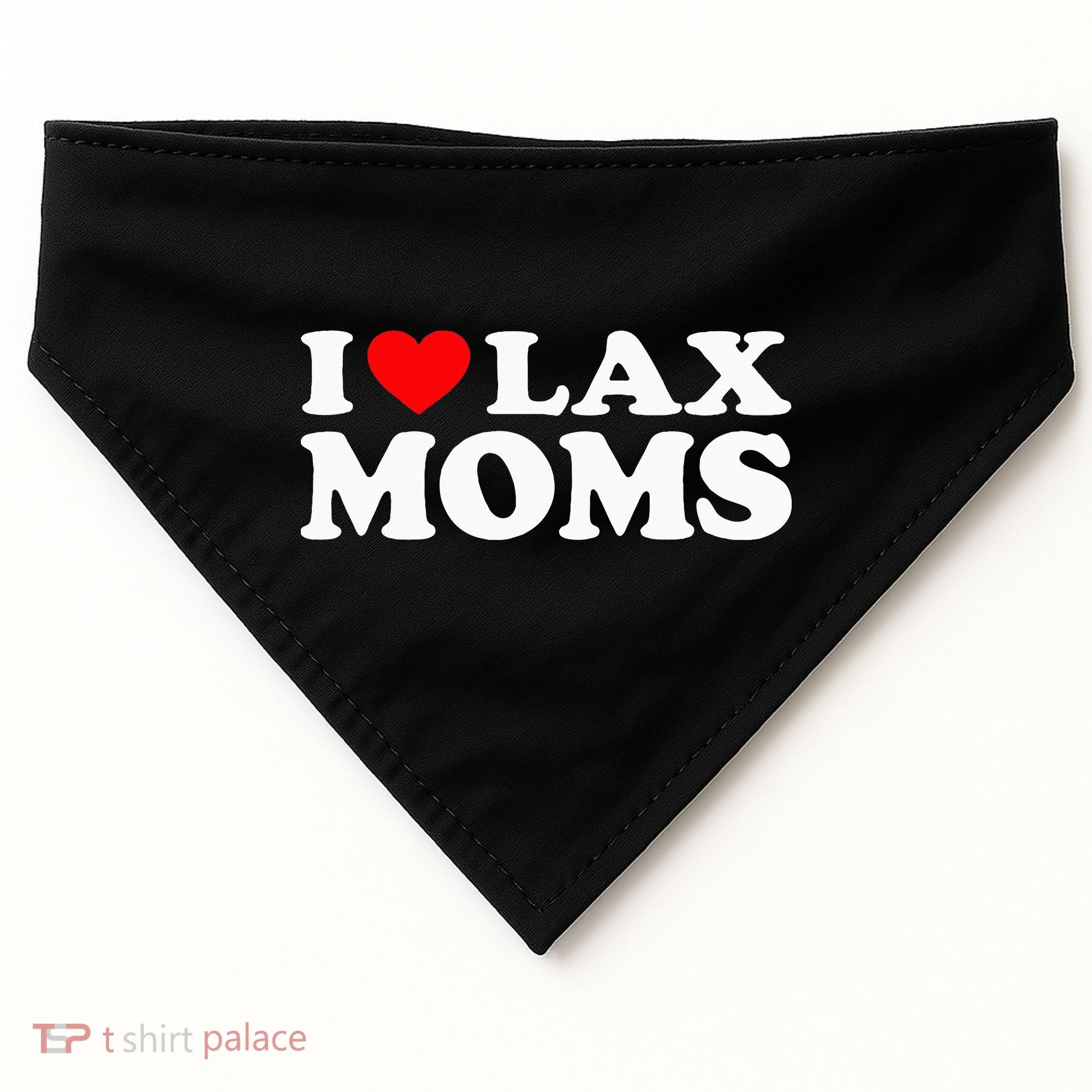 I Love Lax Moms USA-Made Doggie Bandana