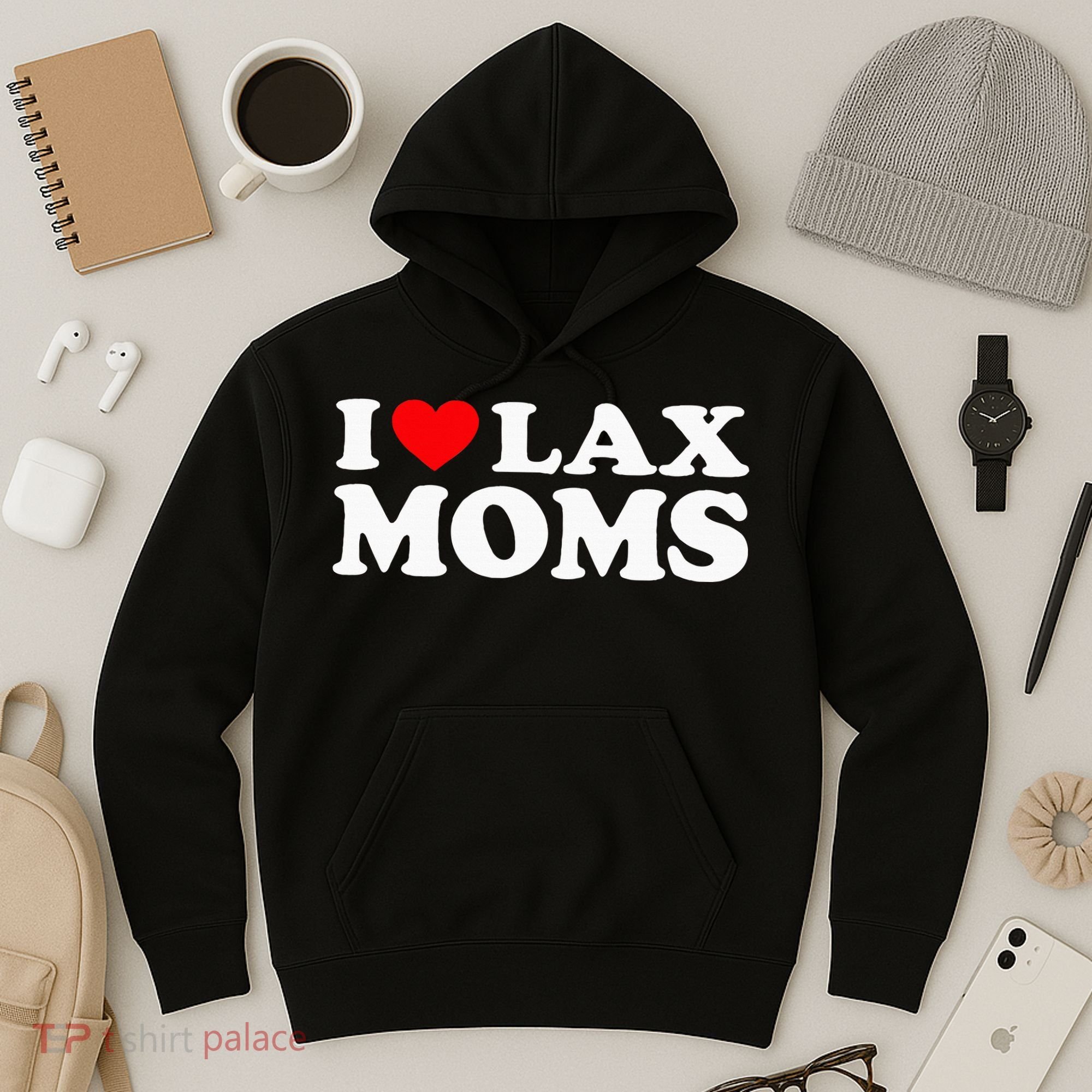 I Love Lax Moms Hoodie