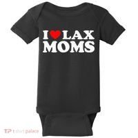 I Love Lax Moms Baby Bodysuit thumb 0