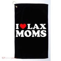 I Love Lax Moms Golf Towel thumb 0