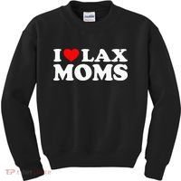 I Love Lax Moms Kids Sweatshirt thumb 0