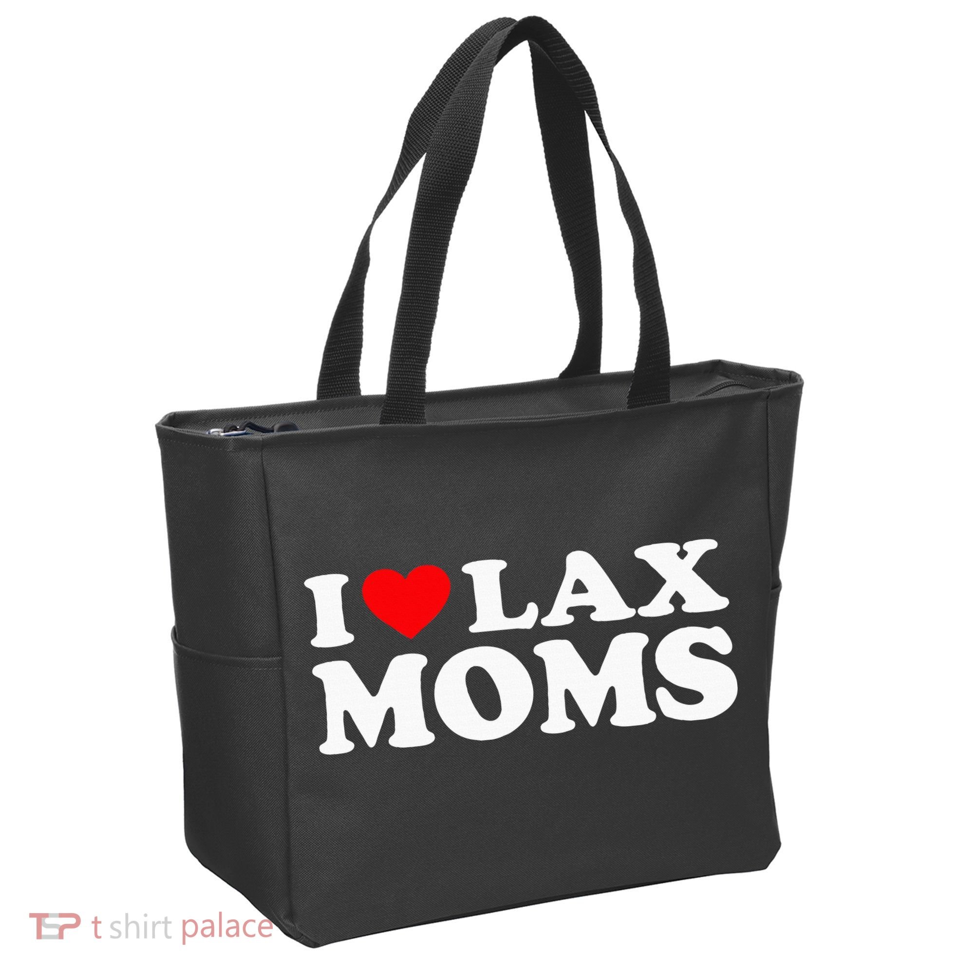 I Love Lax Moms Tote Bag