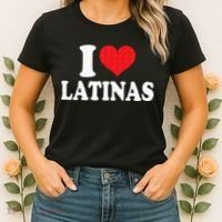 I Love Latinas Heart Love Latinas Women's T-Shirt thumb 2