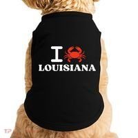 I Love Louisiana Crab Shellfish National Seafood Month Gift Doggie Tank thumb 0
