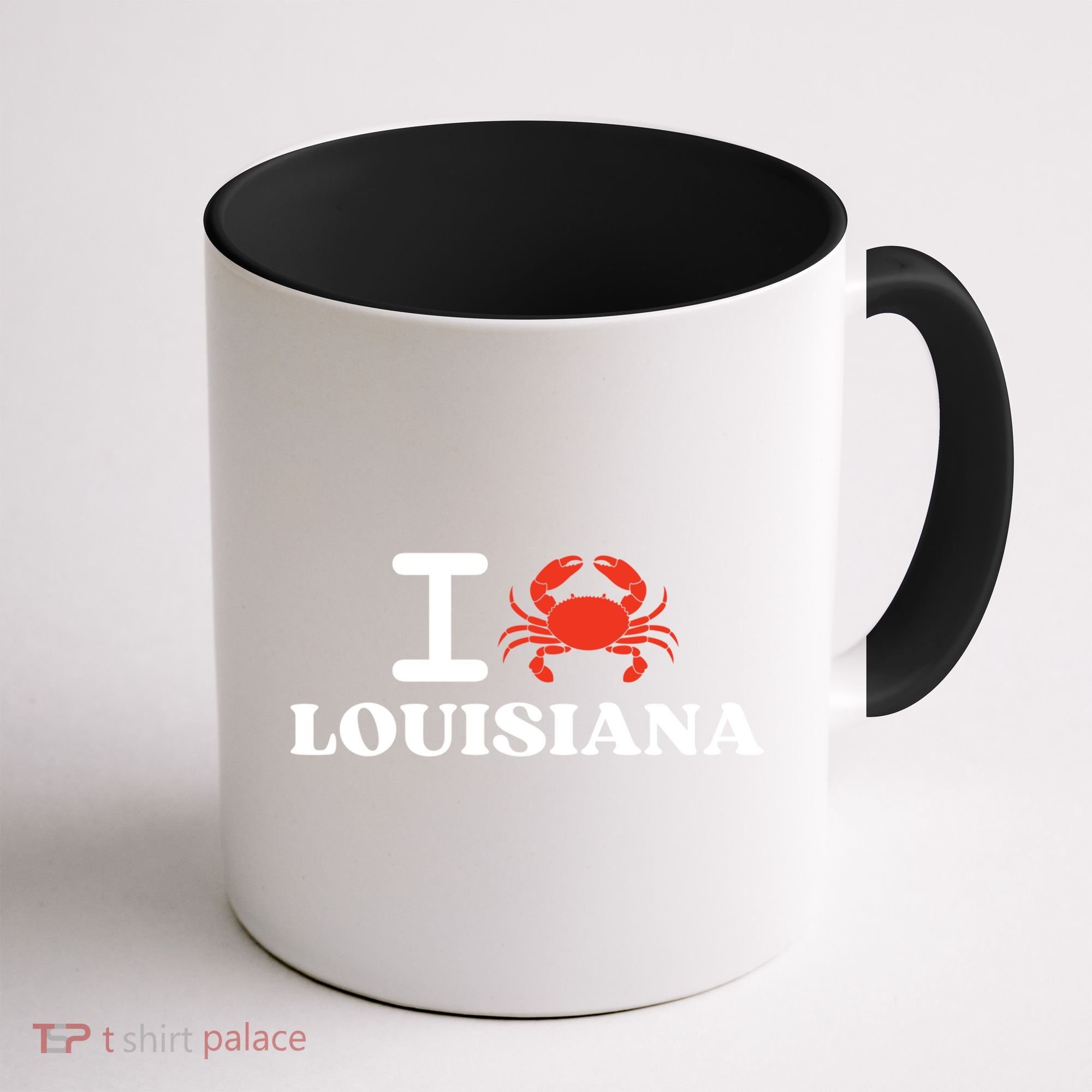 I Love Louisiana Crab Shellfish National Seafood Month Gift Coffee Mug