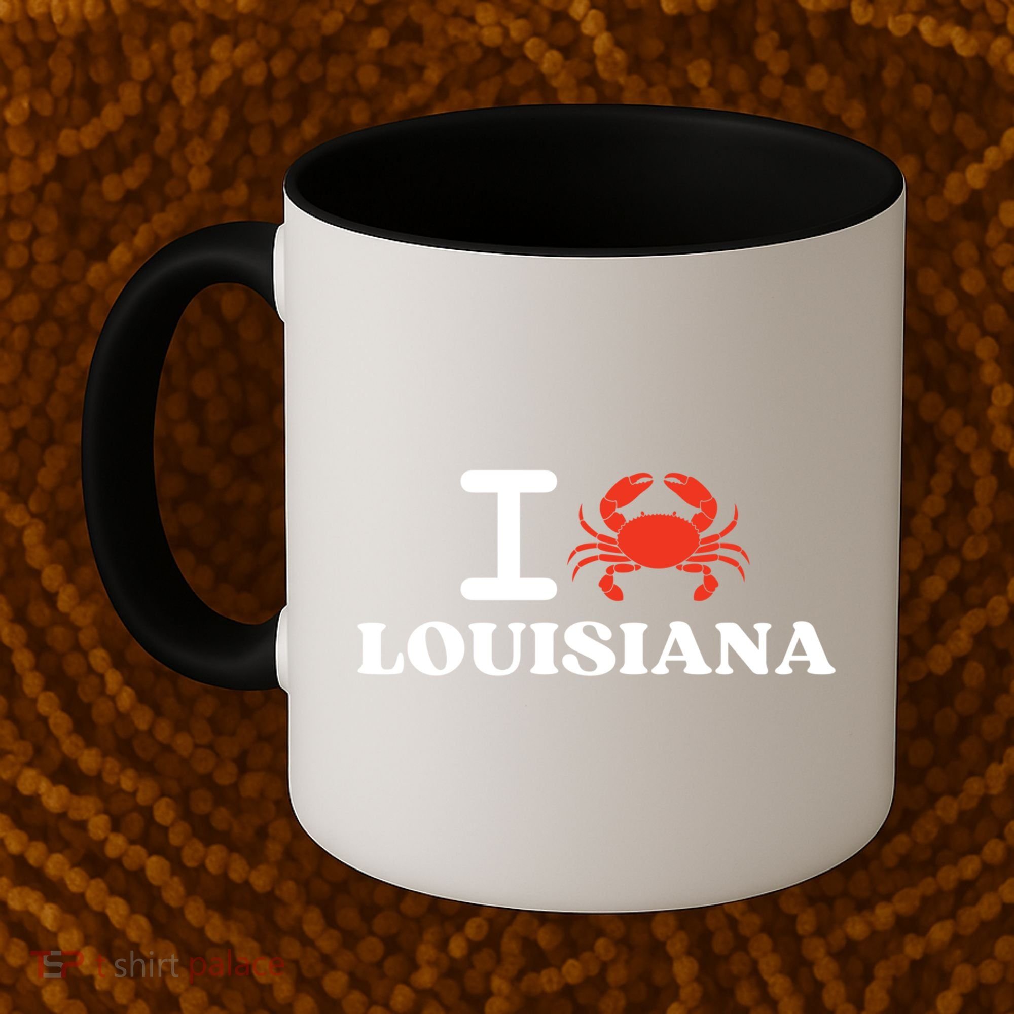 I Love Louisiana Crab Shellfish National Seafood Month Gift Coffee Mug