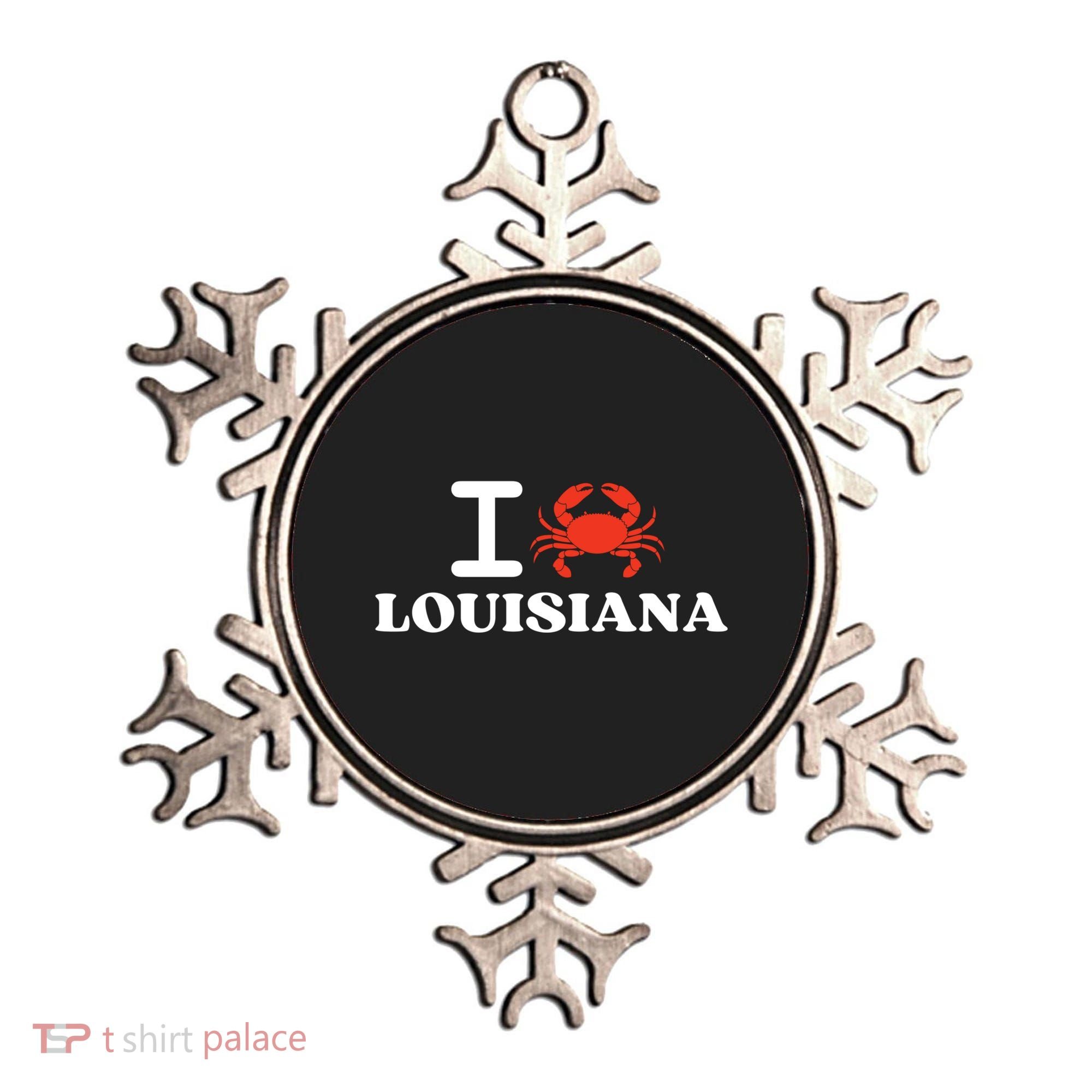 I Love Louisiana Crab Shellfish National Seafood Month Gift Ornament