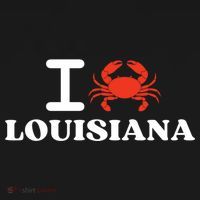 I Love Louisiana Crab Shellfish National Seafood Month Gift Ornament thumb 1