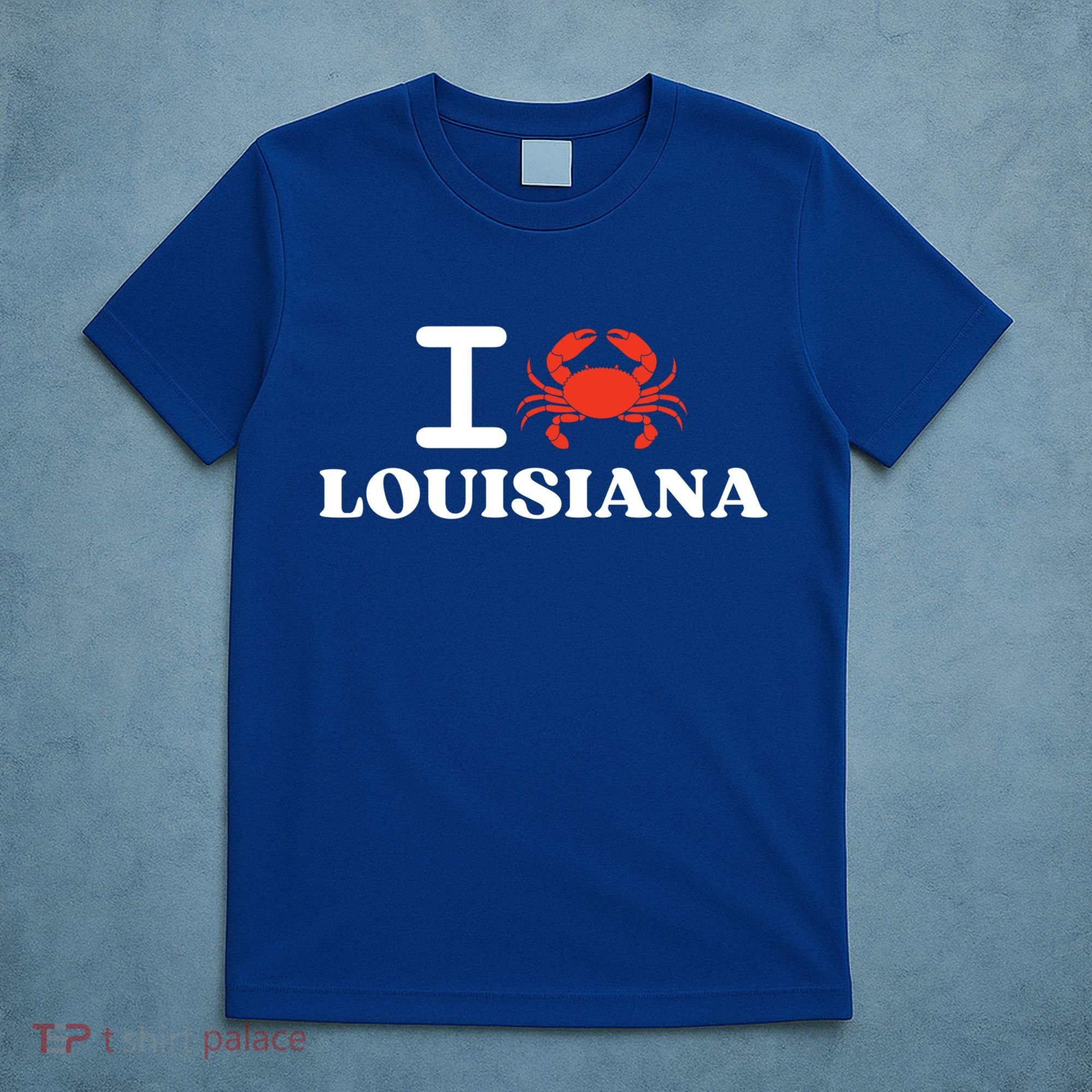 I Love Louisiana Crab Shellfish National Seafood Month Gift T-Shirt