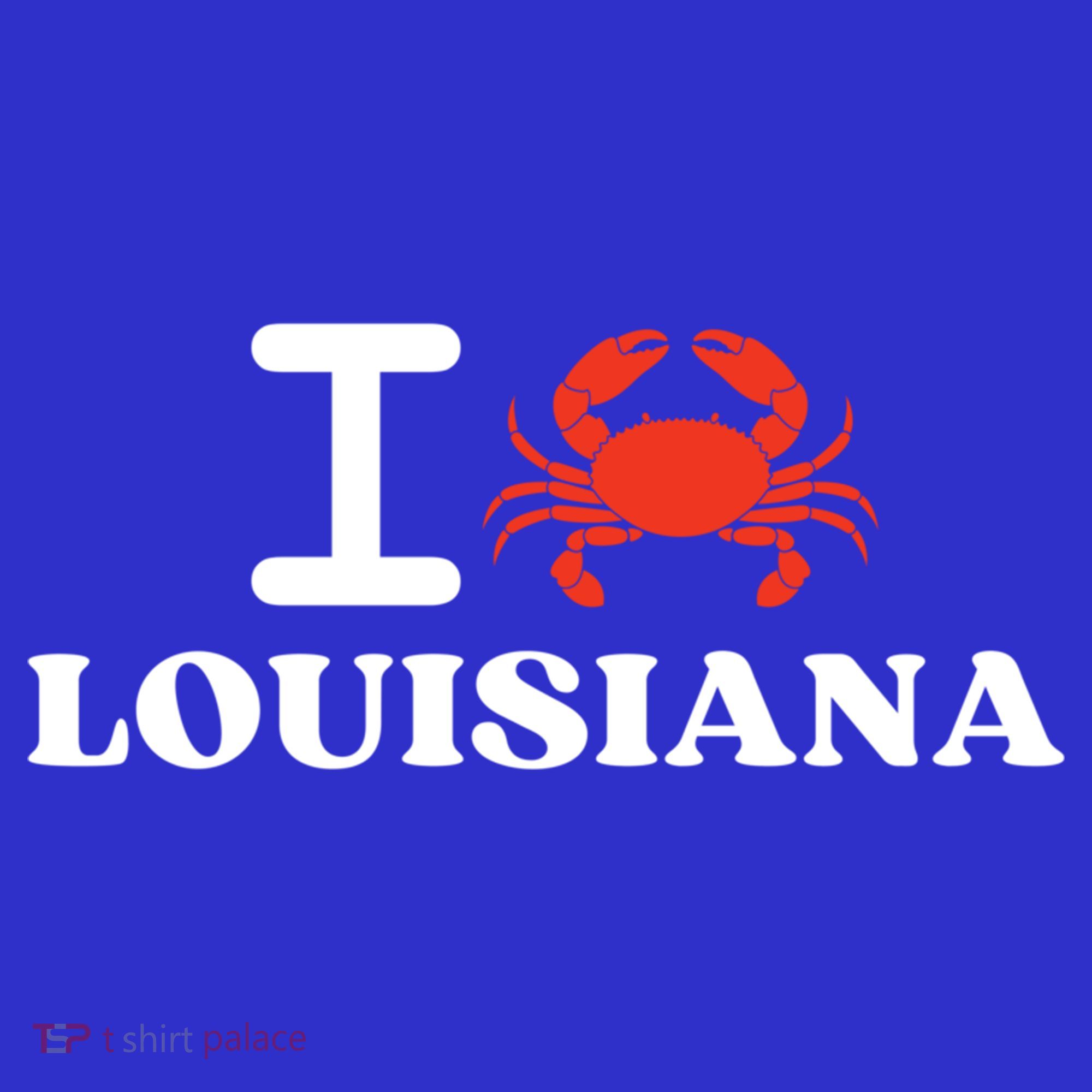 I Love Louisiana Crab Shellfish National Seafood Month Gift Women's Tank Top