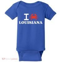 I Love Louisiana Crab Shellfish National Seafood Month Gift Baby Bodysuit thumb 0